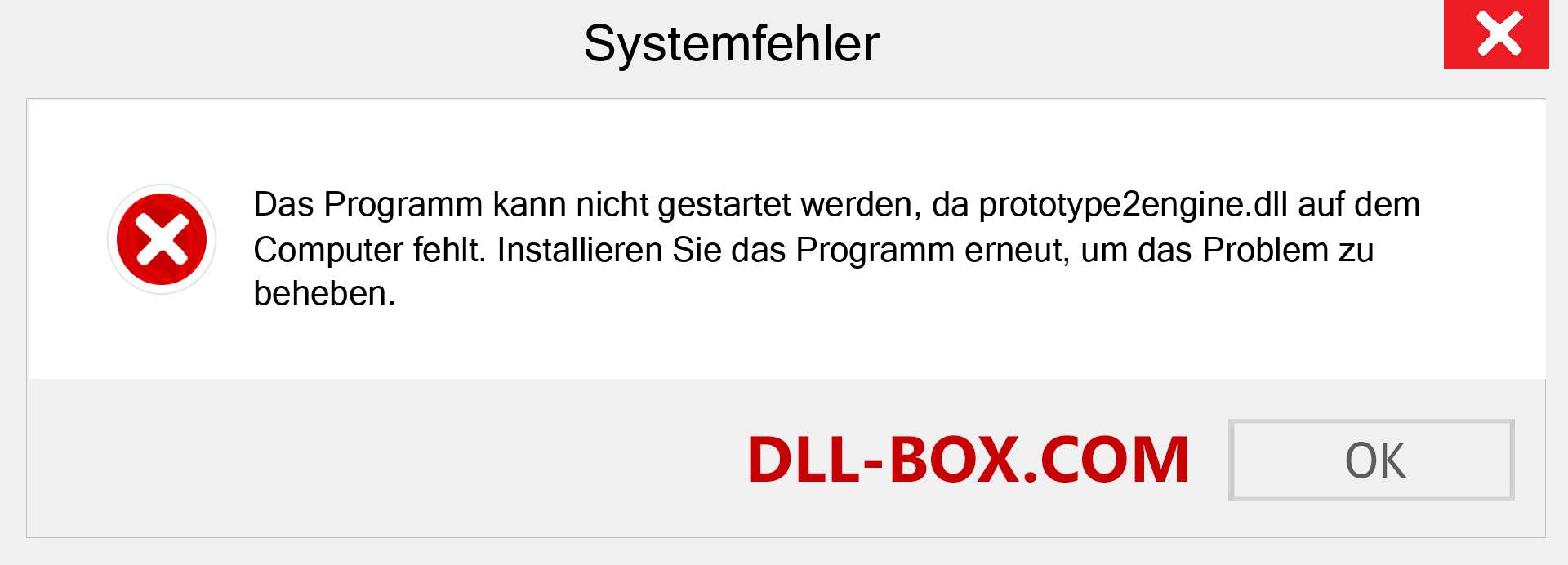 prototype2engine.dll-Datei fehlt?. Download für Windows 7, 8, 10 - Fix prototype2engine dll Missing Error unter Windows, Fotos, Bildern